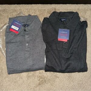 Croft & Barrow Men's Gray Polo Sweaters
